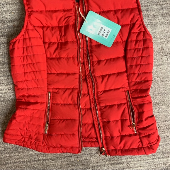 NWT XS Coalition LA Quilted Red Vest - Picture 6 of 7